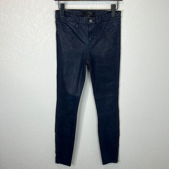 J Brand Navy Skinny Pants - Picture 2 of 16